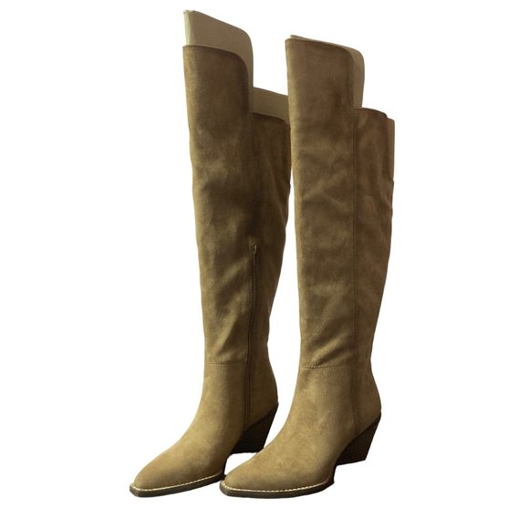 NIB Zodiac ronson latte tall heeled boot 5m - Picture 1 of 13